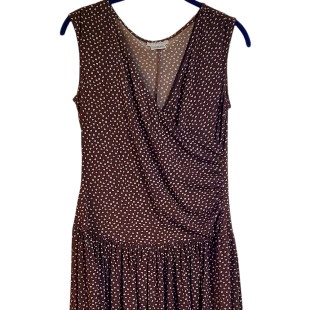 K. Jordan Faux Wrap Sleeveless Midi Dress